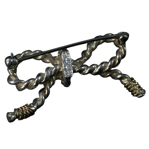 Tiffany & Co. Vintage Two-Tone Rope Bow Brooch - Picture 13 of 16